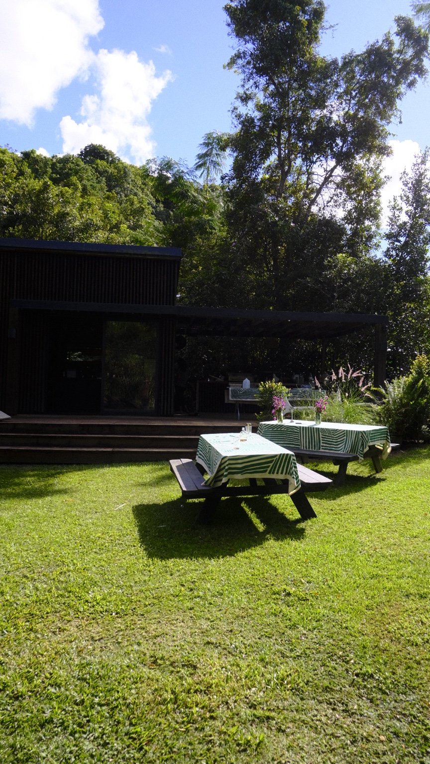 Área exterior preparada para actividades